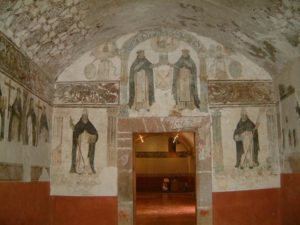 The Ex-Convento Dominico de la Navidad was a highlight of my trip. It is well restored, has an excellent museum, and rather amazingly is free. There was a rather extensive restoration in process near the main entrance. Guides will explain the wall artistry pictured above (in Spanish).