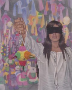 Piñata, a painting by Mexican artist Lorena Rodriguez © Erin Cassin, 2007
