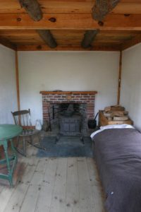 Henry David Thoreau's one room cabin at Walden Pond measures 10 by 15 feet and cost slightly more than $28 USD © Tom Stohlman, 2006