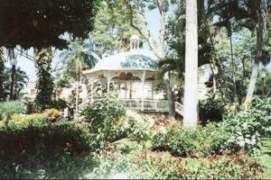 Central Plaza, Jardin Libertad in Colima City.