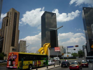 Skyline of Mexico City's upscale Santa Fe neighborhood © Anthony Wright, 2011
