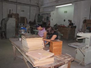 The CEO of Puros Santa Clara pays great attention to packaging his cigars, some in handcrafted cedar wood boxes. © William B. Kaliher, 2012
