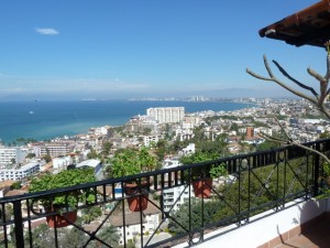 View of the ocean from a Puerto Vallarta balcony © Mexi-Go! 2011