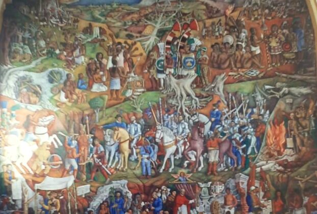 Mural by Juan O'Gorman in Pátzcuaro Library.