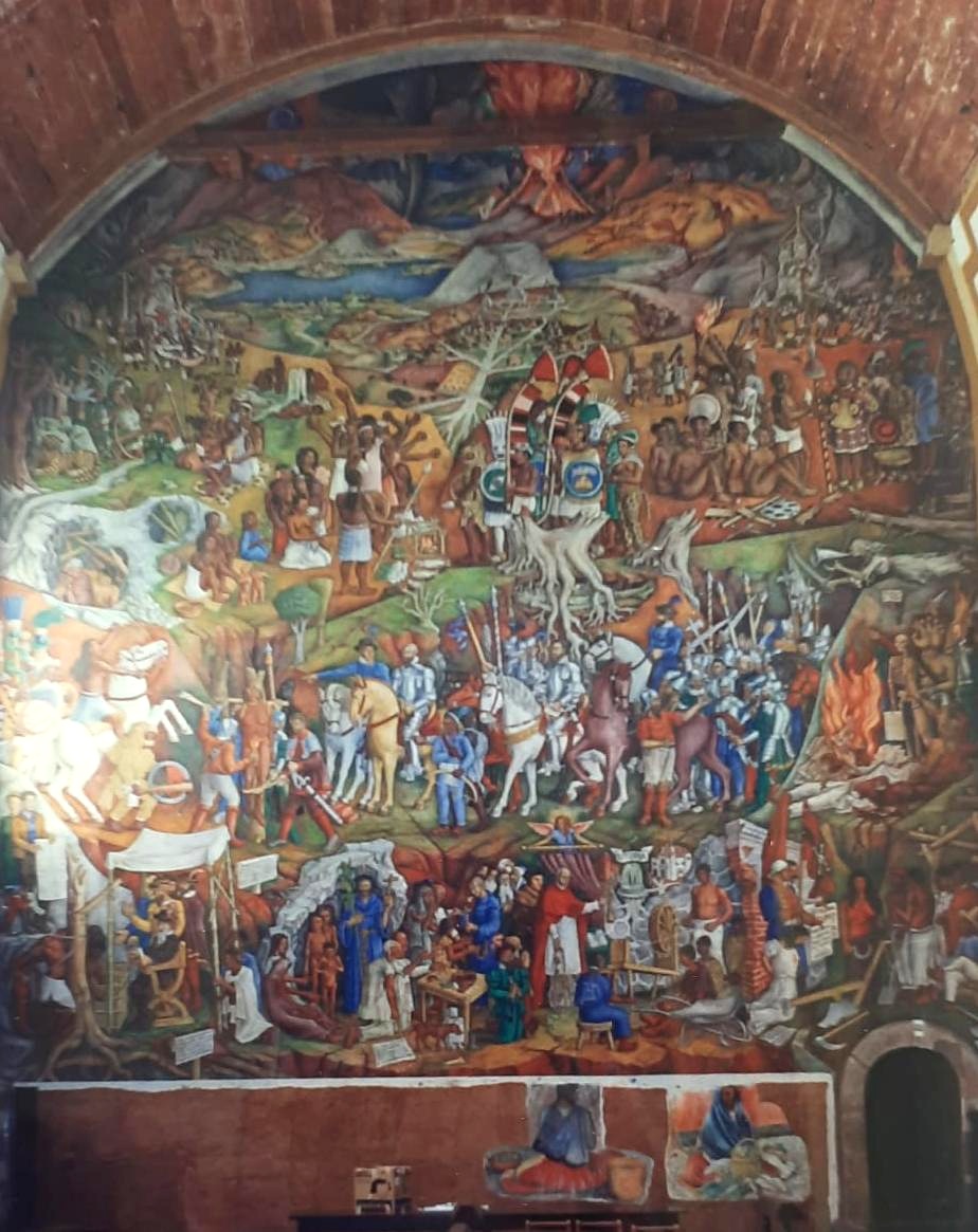 Mural by Juan O'Gorman in Pátzcuaro Library.