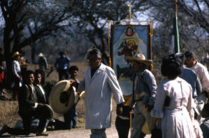 Don Fyfe-Wilson accompanied a group from San Miguel de Allende on a pilgrimage to San Juan de los Lagos. It took them about a week. The group that Don joined was led by a local doctor.