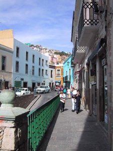 Sounds of all kinds resonate in the narrow streets of Guanajuato, Mexico. © Geri Anderson, 2001