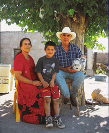 Juan Quezada with his wife Guille and their grandson Chato