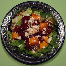 Beet and mango salad © Karen Hursh Graber, 2013