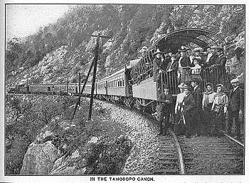 Travel by train (Campbell's Guide, 1899)
