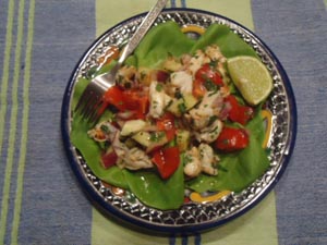 Mexican crab salad