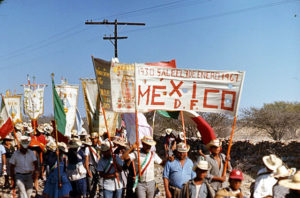 These good people have hiked all the way from Mexico City.