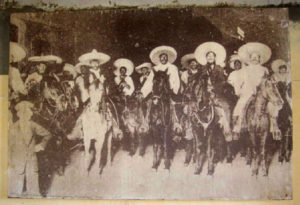The Zapata Route in Morelos Part 2: Photo of Zapata and his men displayed in Chinameca. © Julia Taylor 2007