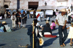 Finally! The group reaches the atrium of the main church in San Juan de los Lagos in time for the February 2 Candlemas celebration.