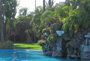A "secret" cave makes this pool fun to explorein the Ex-Hacienda Temixco in Morelos, Mexico. © Julia Taylor 2008