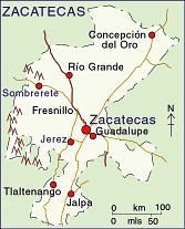 Map for location  - Picture of La Cantera Musical, Zacatecas