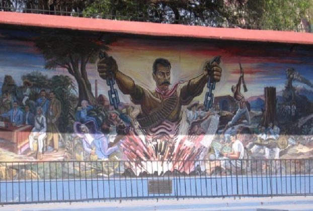 The Zapata Route in Morelos Part 1: Mural at the Museo Casa de Zapata. © Julia Taylor 2007