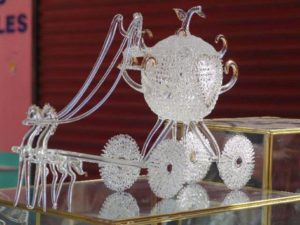 Blown glass sculpture