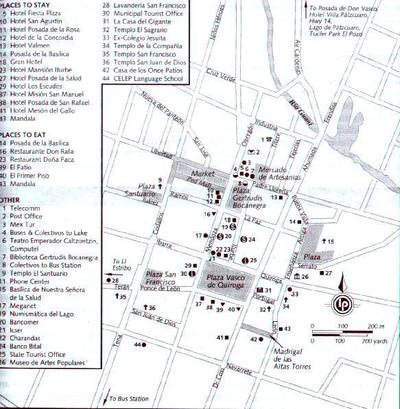 Map of Patzcuaro