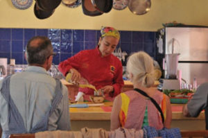Chef Pilar Cabrera at her La Olla restaurant and cooking school in Oaxaca © Douglas Favero, 2011