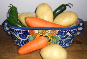 Fresh carrots, potatoes and jalapeños are delicious as a snack when prepared in escabeche © Daniel Wheeler, 2010