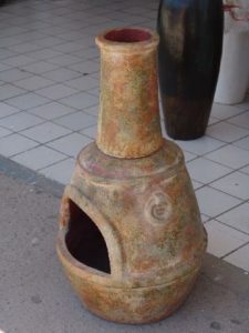 erracotta fireplace