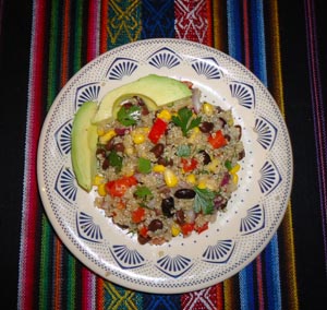 Mexican black bean and quinoa salad © Karen Hursh Graber, 2012