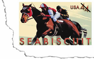 Seabiscuit Stamped Envelope (44 cents) © United States Postal Service, 2009