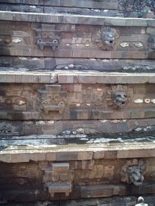 The temple walls were originally very well finished in relief and decorated with 3-d replicas of their sacred images and icons.
