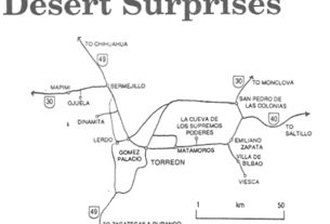 Desert surprises - sketch map