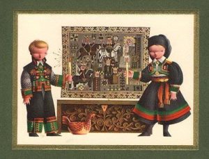 Norwegian XVIII Christmas around the World' card series designed for UNICEF