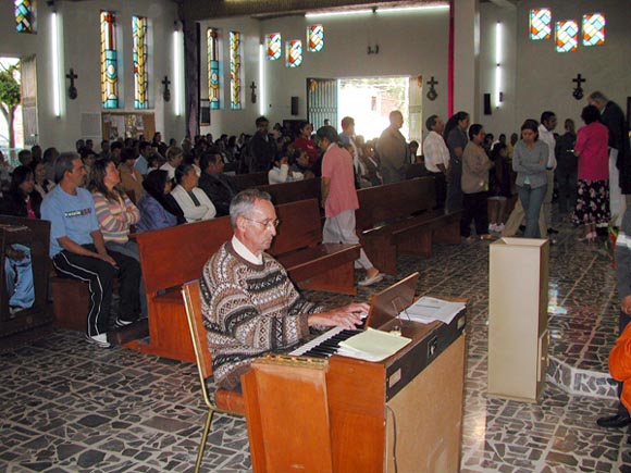 Jose Garcia Olvera at the church of La Señora del Refugio in El Colli Guadalajara