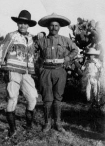 Cristeros in the field. Left, Major Heriberto Navarrete Flores (Ref 5).