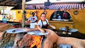 Tortilla making at Lili Cipriani Restaurant Bar © 2020 Jane Simon Ammeson