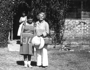 Jean Carmichael and student Martha García Orozco. Photo: Gwen Burton.