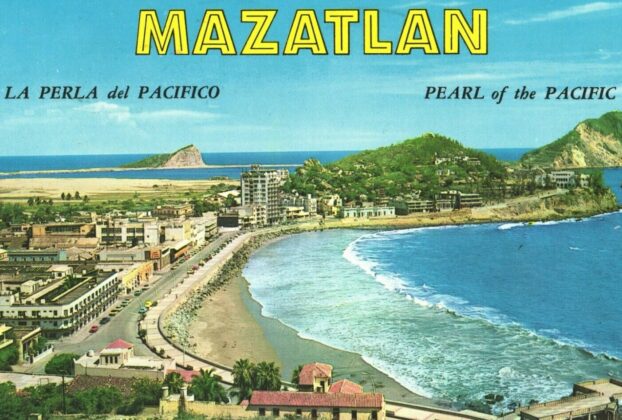 Vintage postcard of Mazatlán, Pearl of the Pacific