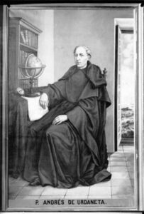 Fra Andrés de Urdaneta, the Augustinian friar and sixteenth century explorer who theorized that the Pacific trade winds move in a similar clockwise pattern to those in the Atlantic.