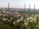 View of Parque Fundidora from atop Blast Furnace. © 2024 Allan Wall