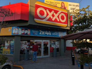 Raphael Wall at Oxxo in San Luis Rio Colorado © 2023 Allan Wall.