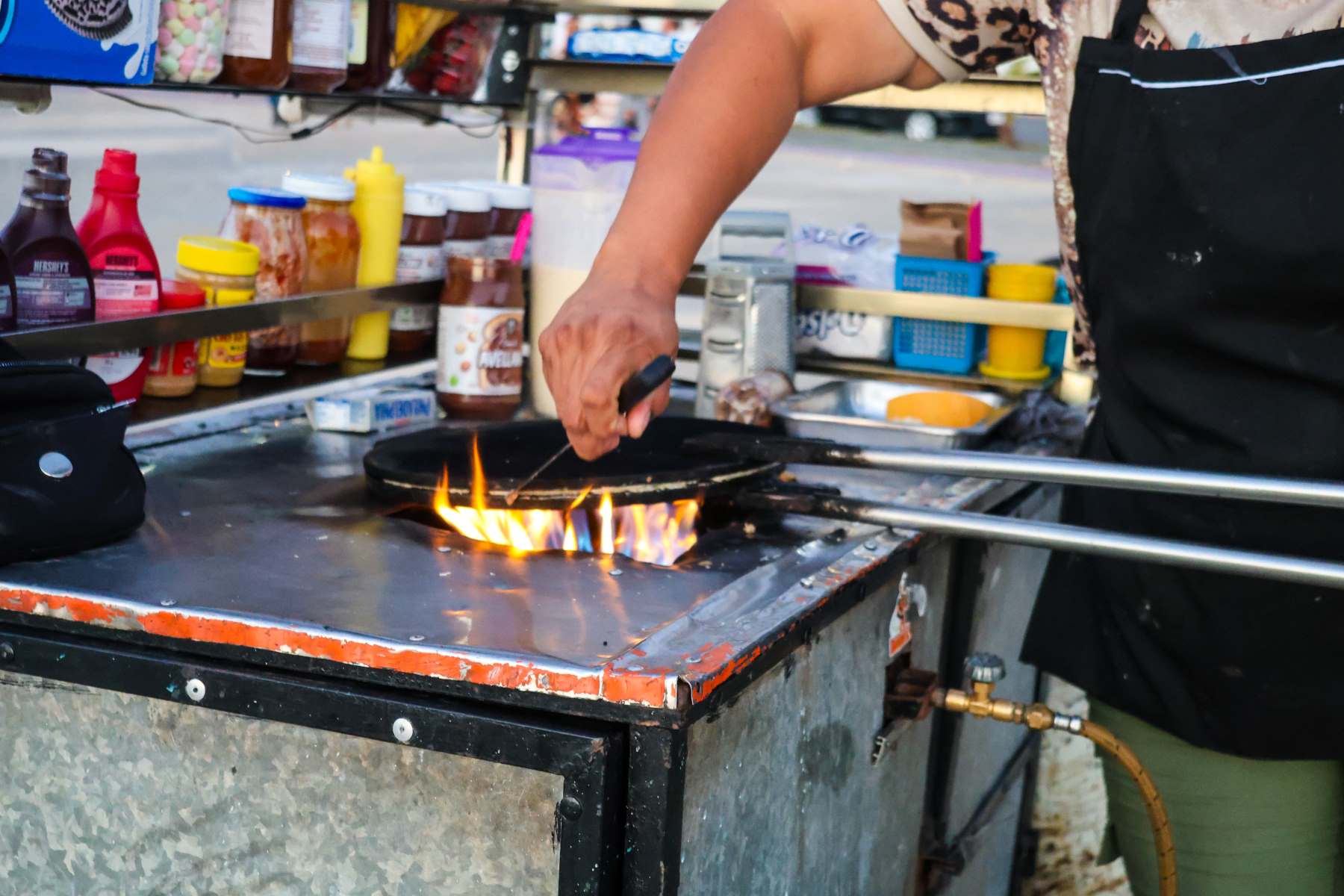 Marquesita stand, Campeche © 2026 Florence Voller.