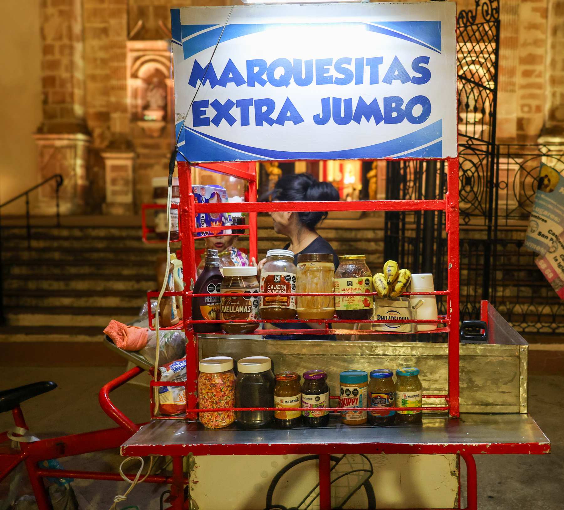 Marquesita stand, Campeche © 2026 Florence Voller.