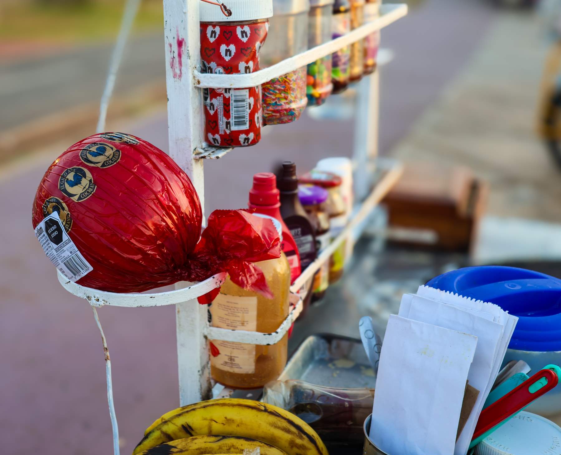 Marquesita stand, Campeche © 2026 Florence Voller.