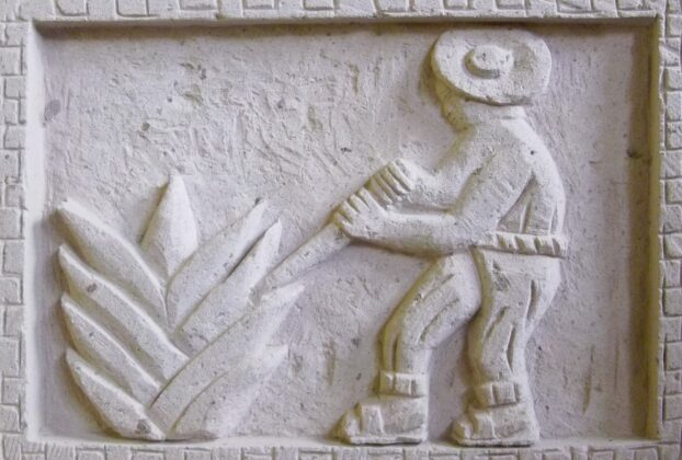 Limestone carving, 63 X 43 cm, sculptor unknown. © Alvin Starkman, 2024