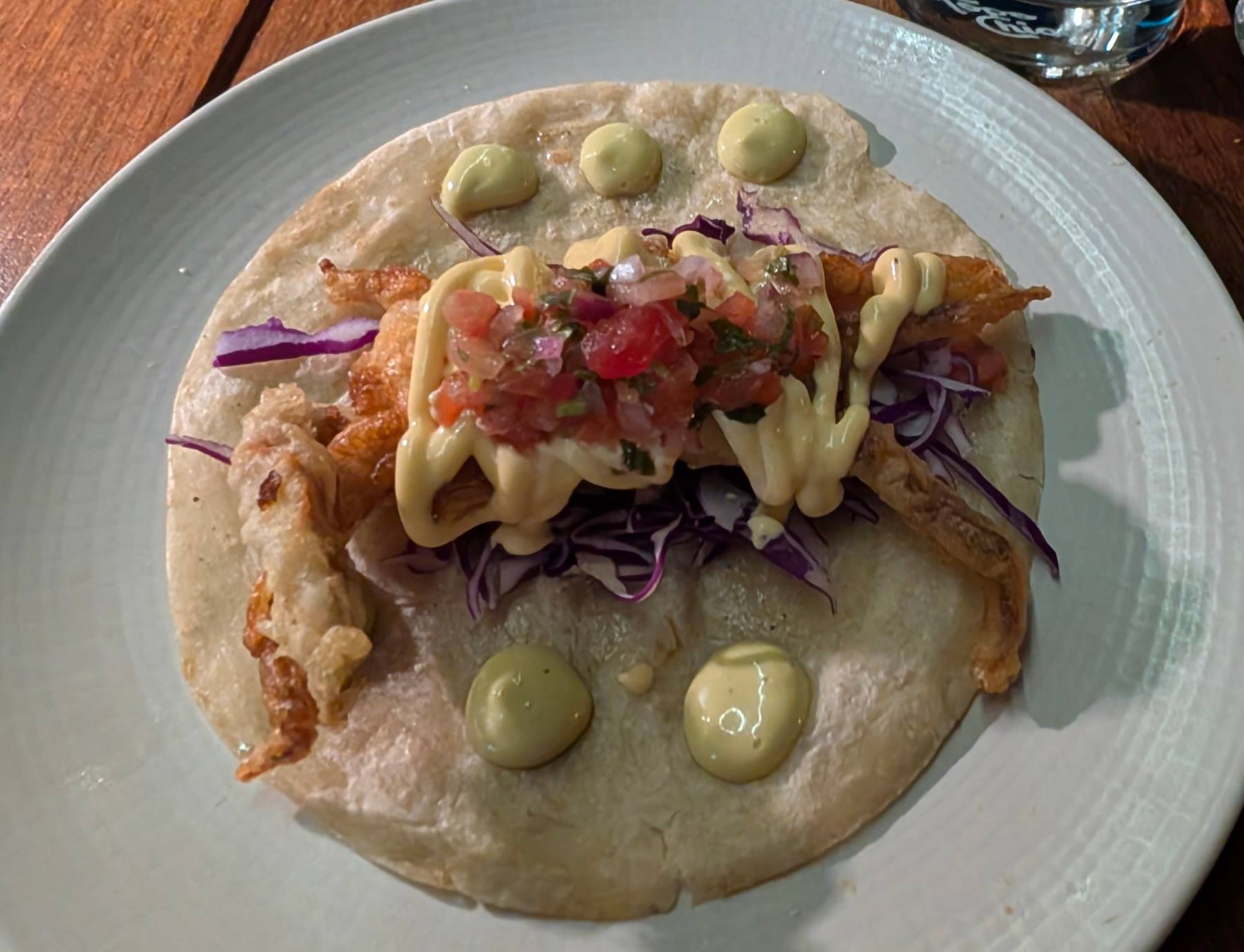 Soft shell crab taco © 2026 Jane Simon Ammeson
